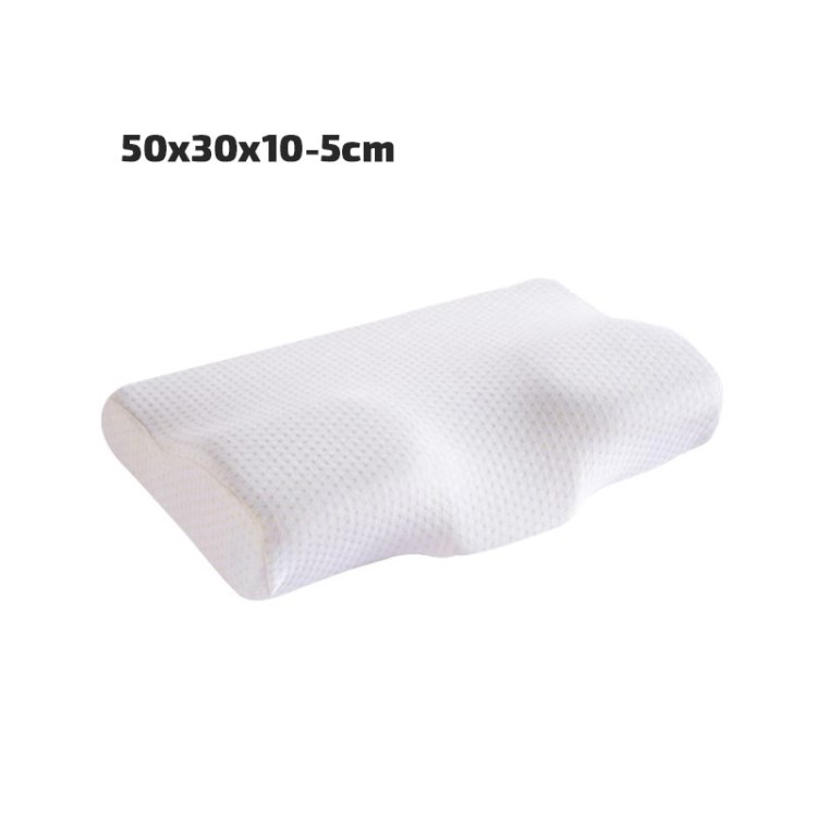 

Soft Cervical Pillow Pillow Memory Foam Pillow Ergonomic Bed Pillow for Neck Pain Relief - White / 50x30x10cm