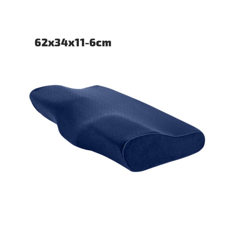 

Soft Cervical Pillow Pillow Memory Foam Pillow Ergonomic Bed Pillow for Neck Pain Relief - Sapphire / 50x34x11cm