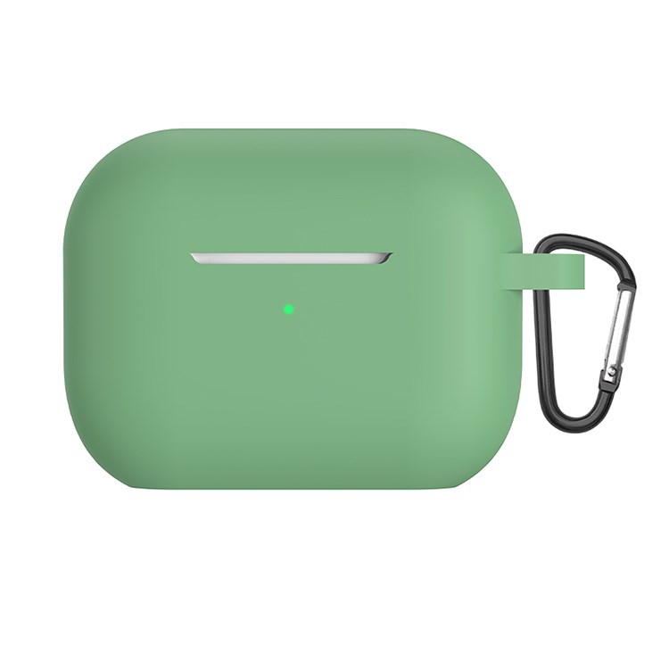 

For AirPods Pro 2 Silicone Case 2.5mm Thickening Shock-Absorbing Dustproof Earbuds Protective Cover - Matcha Green, AirPods Pro 2