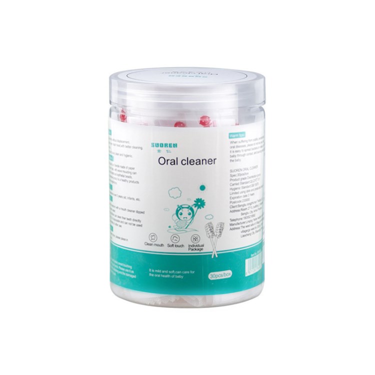 

30pcs / Box Baby Zungenreiniger Baby Zahnbürste Gaze Gum Zahnbürste Baby Oraler Reinigungsstab Für 0-36 Monate Baby