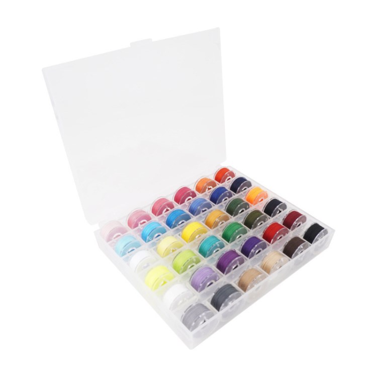 

36pcs Spulennähtwäsche Pre Wunde Spulen Set Stitching Travel Kit Mit Gehäuse Für Mehrere Nähmaschinen - Bunt