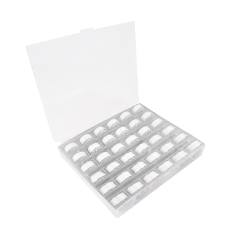 

36pcs Spulennähtwäsche Pre Wunde Spulen Set Stitching Travel Kit Mit Gehäuse Für Mehrere Nähmaschinen - Weiß
