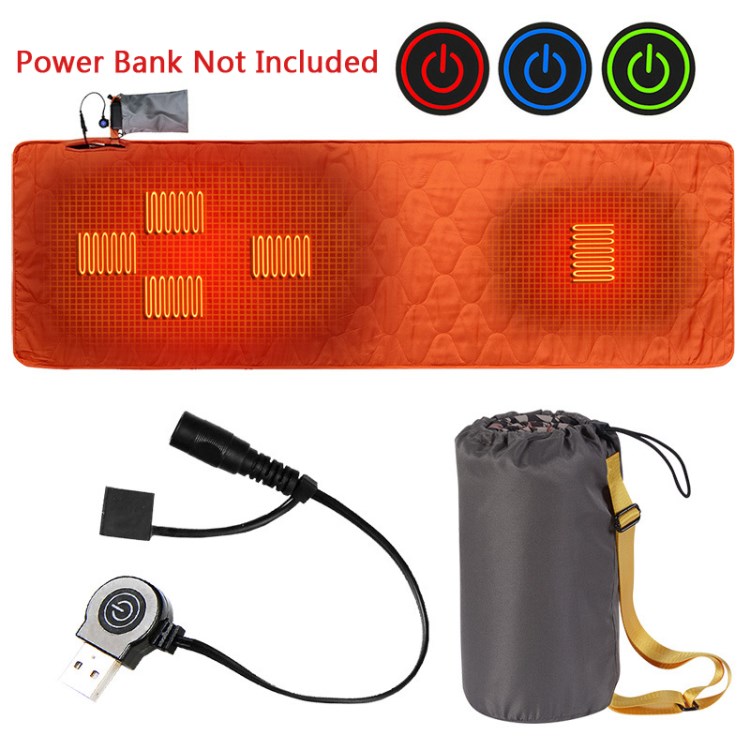 

Beheizter Schlafsack USB -stromstütze Heizkissen Tragbare Kompaktbeutel Perfekt Für Camping -wandern - Orange