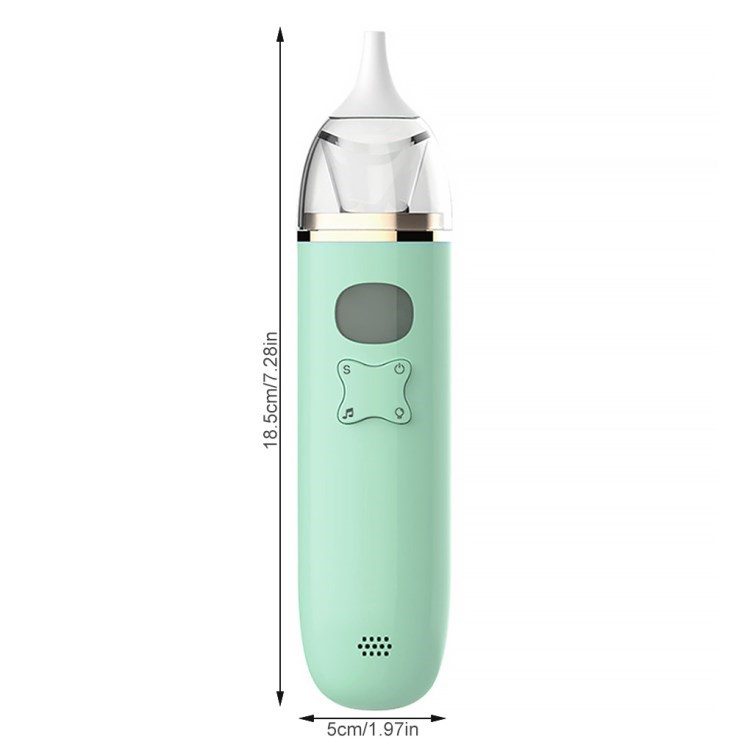 

Säuglingsnasen -aspirator Baby Silikon Elektrische Nase Aspirator Baby Nase Sauger Automatischer Nasenreiniger - Grün