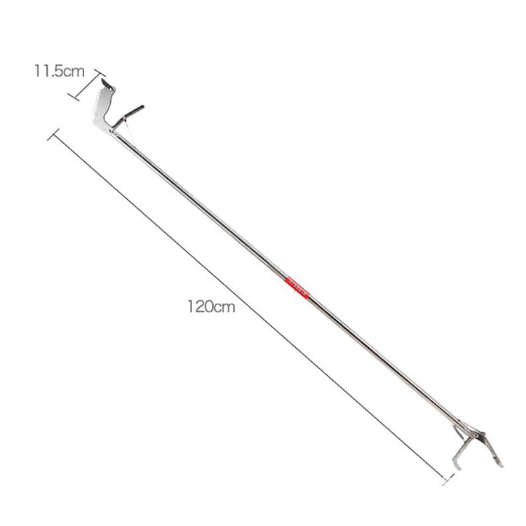 

Faltbare Schlangenzange Edelstahl Multifunktional Reptile Grabber Catcher Mit Schloss - 1,2 m
