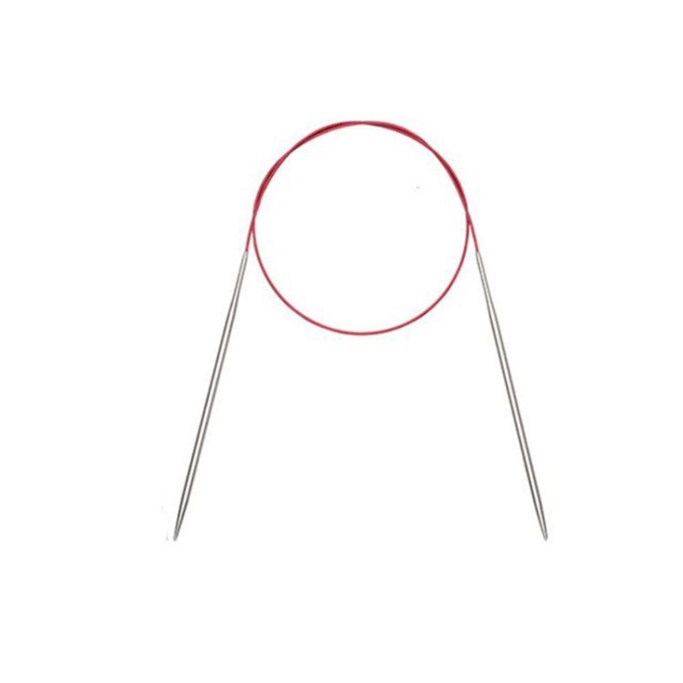 

100 cm Edelstahl Kreisförmiger Stricknadelhäkelgarnnadeln Runder Webenstift - 4mm