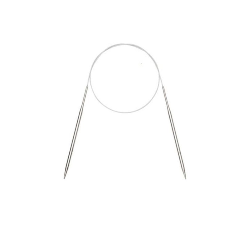 

100 cm Edelstahl Kreisförmiger Stricknadelhäkelgarnnadeln Runder Webenstift - 5mm