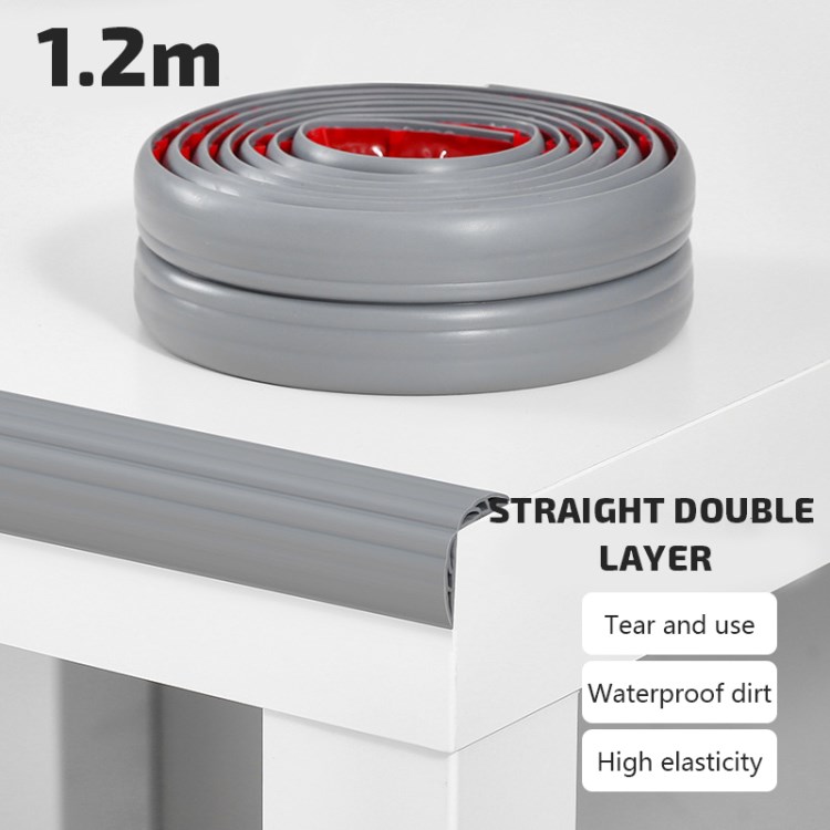 

Möbel Eckschutz TPE Strip Baby Proofing Möbel Tisch Kantewache - Gerade / 1,2 m / Grau