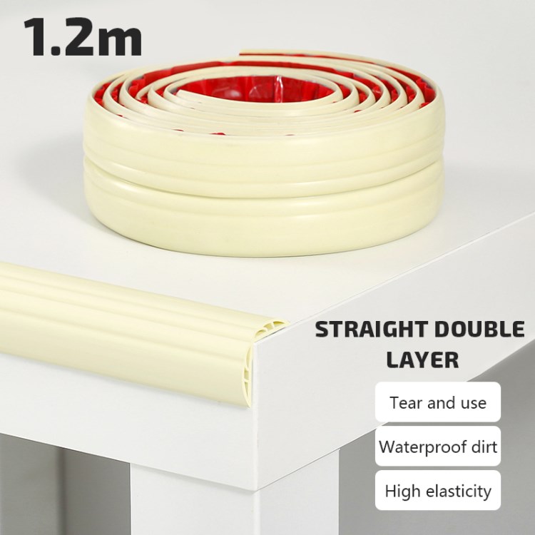 

Möbel Eckschutz TPE Strip Baby Proofing Möbel Tisch Kantewache - Gerade / 1,2 m / Beige