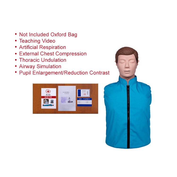 

Professionelle CPR -ausbildung Manikin Kit Halb Körperstärke Medizinische Ausbildung Unterricht Vorräte - Stil B