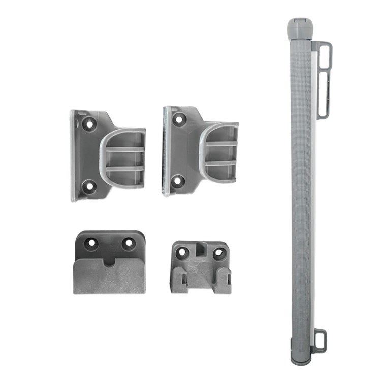 

SG018 1,3m Baby Gate Einsensbares Treppentür -netzschutz -gitter - Grau