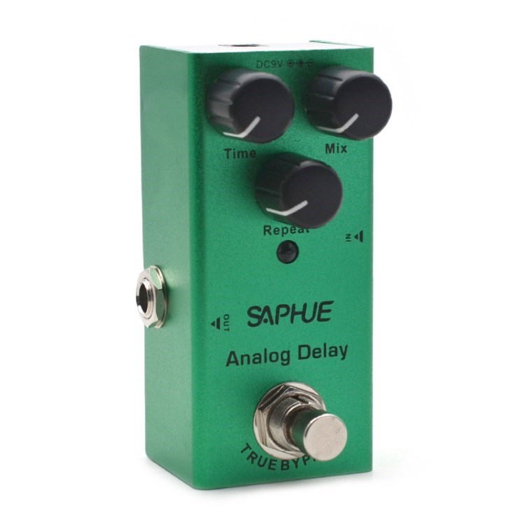 

Saphue 9V Mini e -gitarren -pedal -effektor -gitarren -musikinstrumentenzubehör (kein Power -adapter) - Analoge Verzögerung
