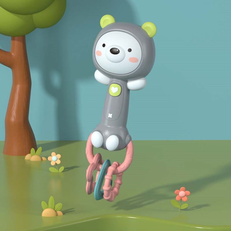 

Süßes Baby Rassle Teeter Toy Early Educational Toy Mit Musiklicht - Bär