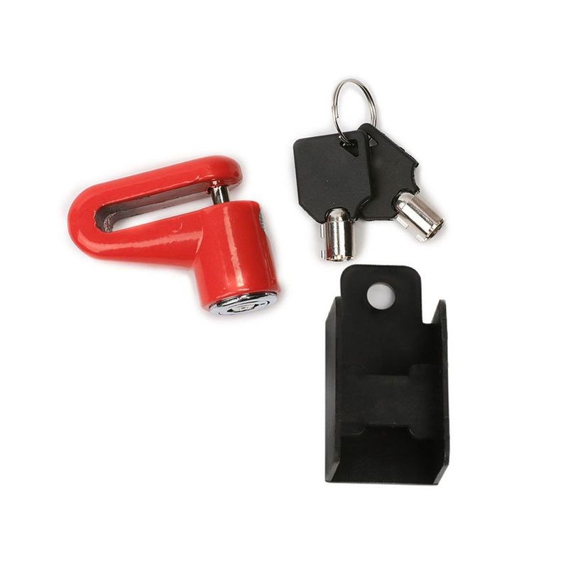 

Scooter Motorradfahrradschloss Anti-diebstahl MTB Mountain Bike Security Disc Brems Brake Lock - Rot