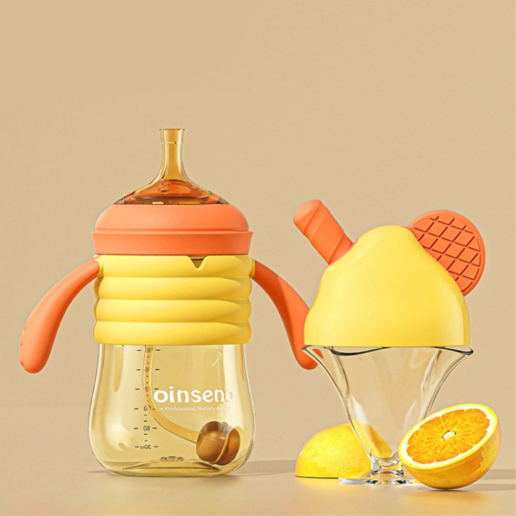 

Oinseno 300 ml Süße Baby Strohwasserflasche Sippy Cup (keine FDA -zertifizierung, BPA Kostenlos) - Orange / 300 ml