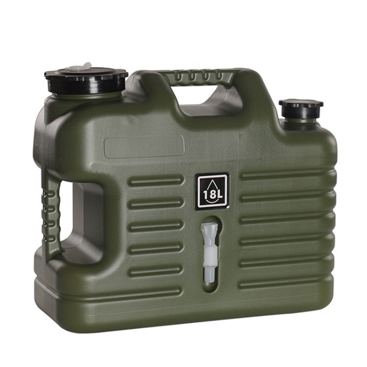

Campingwasserlager im Freien Mit Wasserhahn Tragbarem Wassereimer Krug - 18l