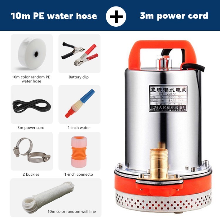 

DC Water Tauchpumpe Elektrische Gartenpumpe Für Brunnen Fischtank Teich - 12V / 3m Netzkabel
