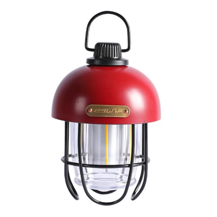 

ESLNF USB Campinglicht Retro LED Notfallzelt Lampen -campingplatz Lantern Outdoor Camping Wanderfischerei Nachtleuchte - Rot