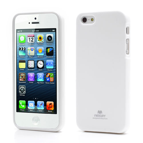 

Mercury Goospery Flash Powder Gel TPU Чехол Для IPhone SE 5S 5 - Белый, iPhone 5s