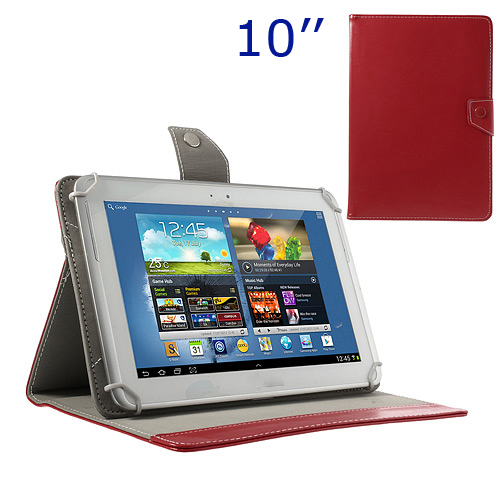 

Universal Crazy Horse Leather Case w/ Stand for iPad Air / Sony Xperia Tablet Z 10-inch Tablet PC - Red, iPad Air (2013)