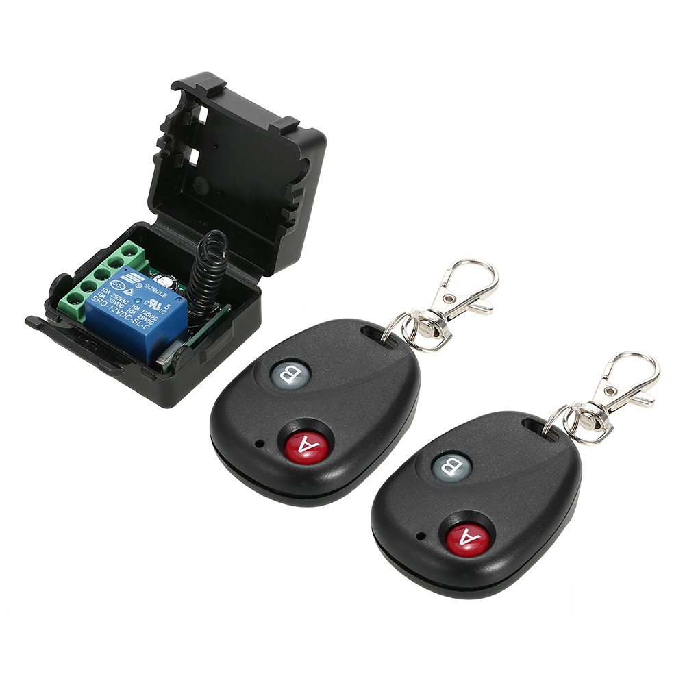 

433Mhz DC 12V Smart Wireless Remote Switch - 2 Remote Controls