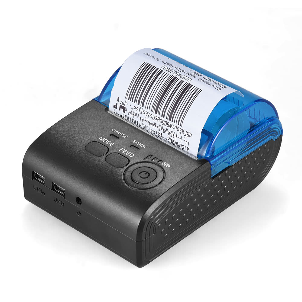 

POS-5805DD Portable Mini 58mm Bluetooth Thermal Printer Receipt Bill Ticket POS Printing - US Plug