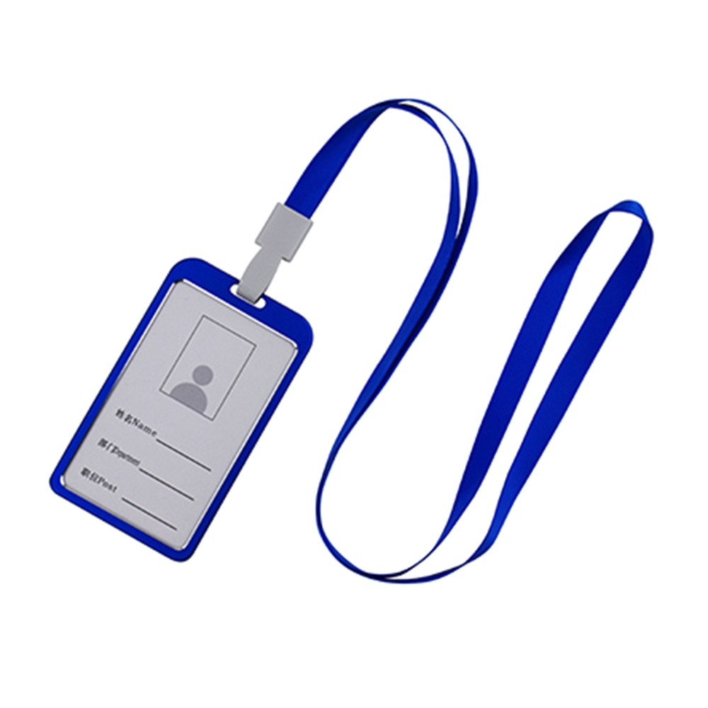 

Держатель Значка Алюминиевого Сплава в Вертикальном Стиле Lanyard - Синий
