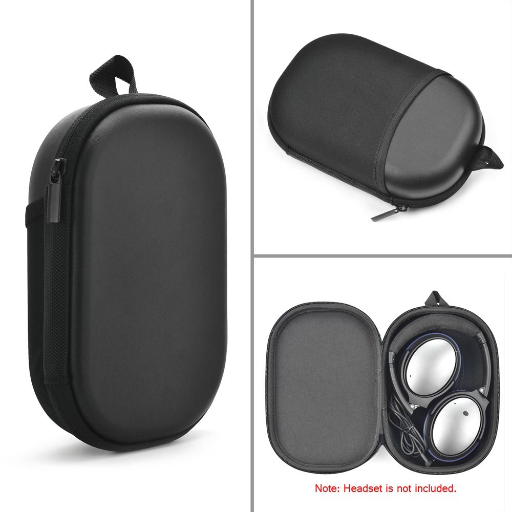

Headphones Storage Bag Travel Carrying Cover EVA Box Protective Case for BOSE Quietcomfort 35/35ii/25/15 Over Ear Headphones - Black