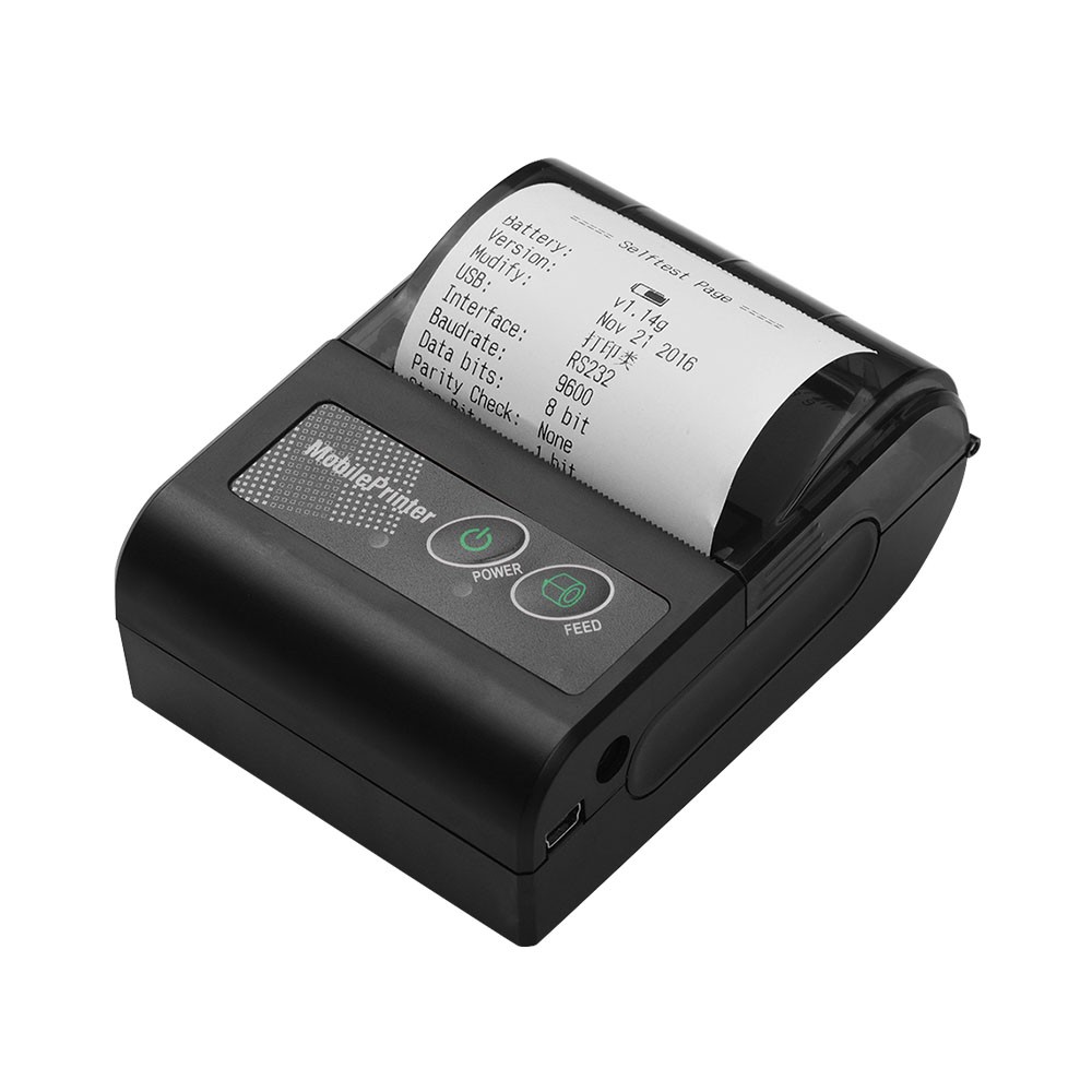 

Портативный Беспроводной BT 58mm Тепловой Квитанции Принтер Mini Mini Personal Bill Mobile Printer Совместим С Командами Печати ESC / POS Набор Для Windows IOS Android - Штекер Великобритании