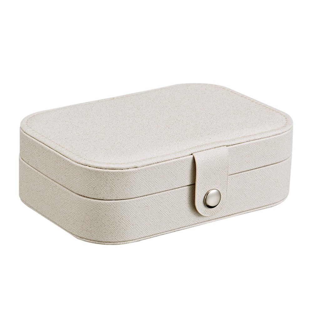 

Jewelry Box Organizer Display Jewelry Storage Case for Rings Earrings Necklaces - White