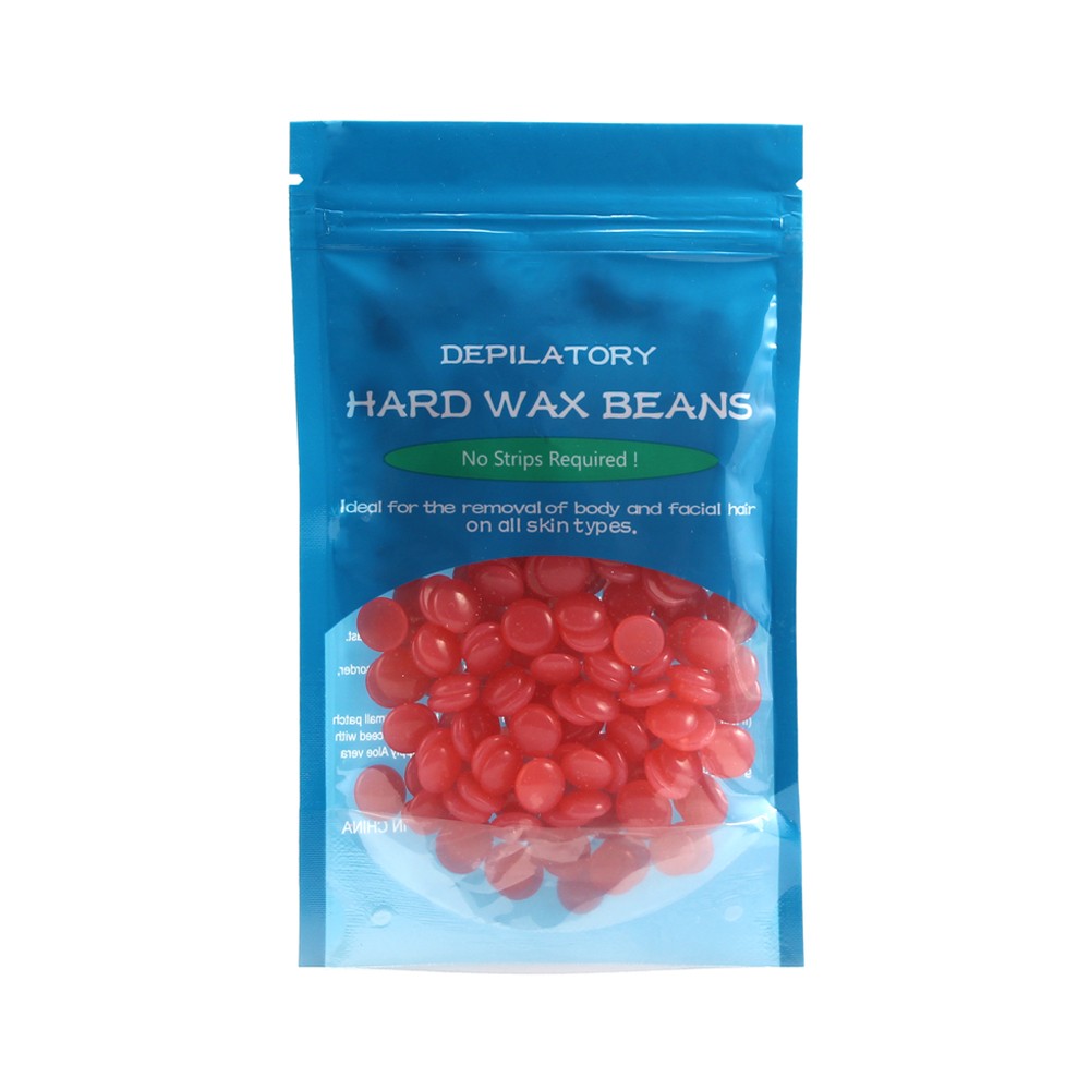 

Hard Body Wax Beans Hair Removal Depilatory Wax for Women Men Painless Hair Removal - Type 1/Strawberry