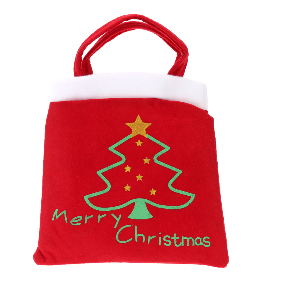 

Christmas Tree Pattern Gifts Bag Cute Candies Bag Storage Pocket Festival Decoration Decor Supplies