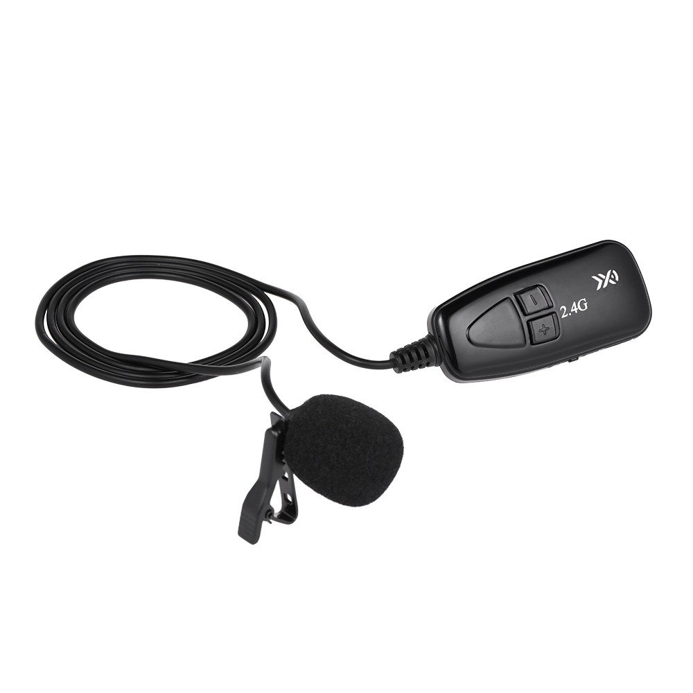 

XXD-G18L 2.4G Wireless Microphone Hands Free Clip-on Lapel with Receiver Transmitter for Car Radio Home Leisure