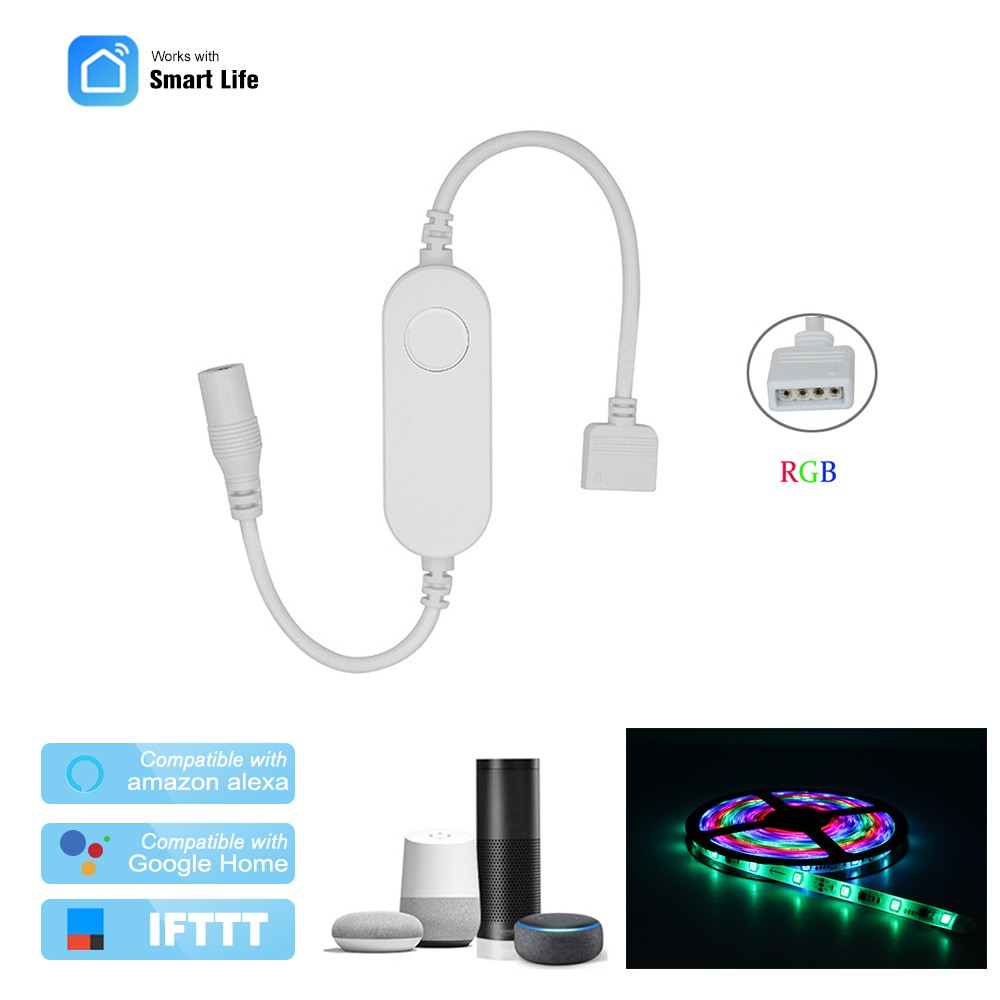 

WiFi LED Controller Wireless Smart Controller with RGB Interface Strip Light Voice Control - RGB