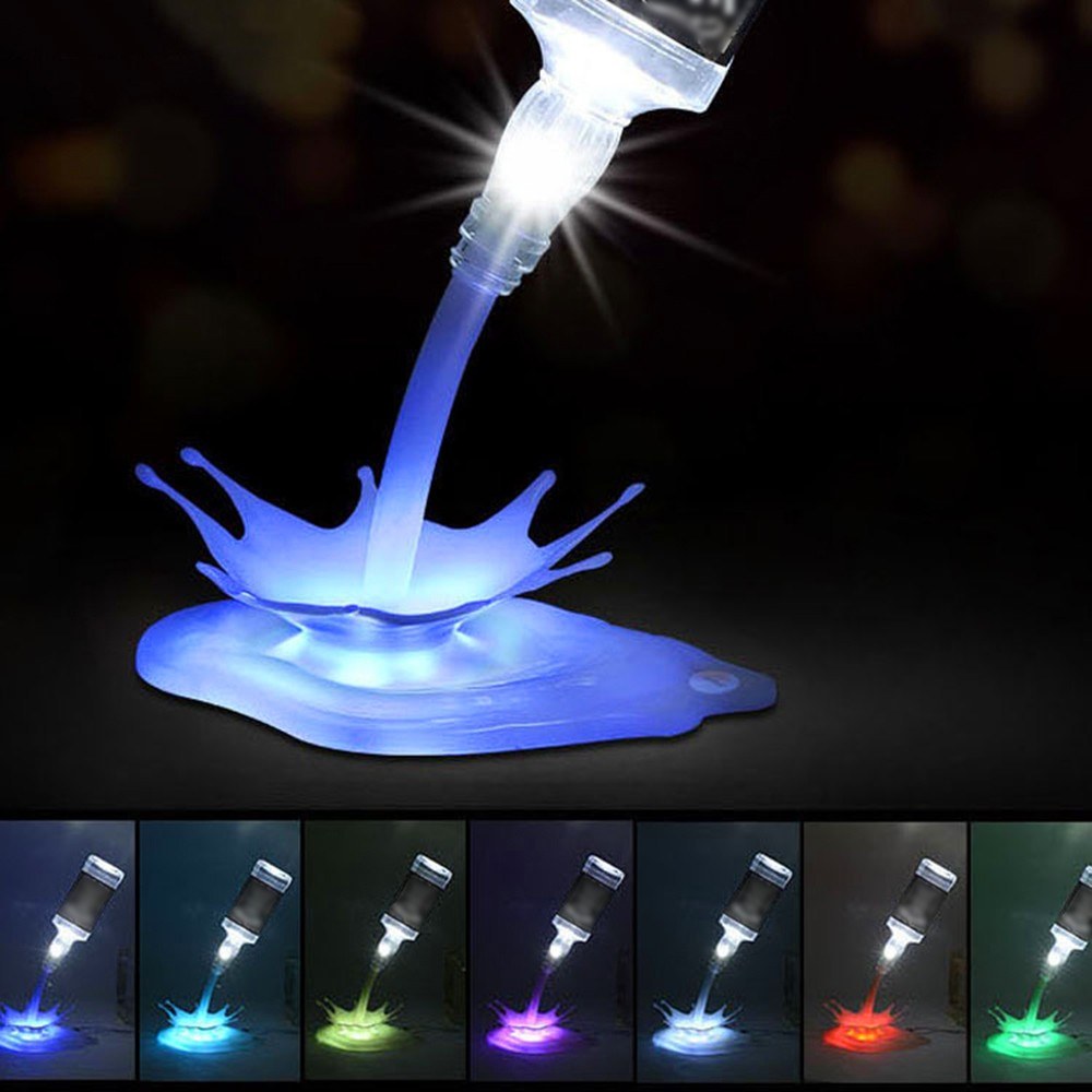 

Energy Saving White Bottom Light Wine Bottle Lamp Creative Decoration for Bar - Multi-color