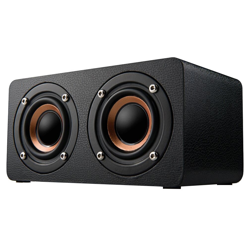 

M5 Mini Doodle Wooden Wireless BT Speaker - Black