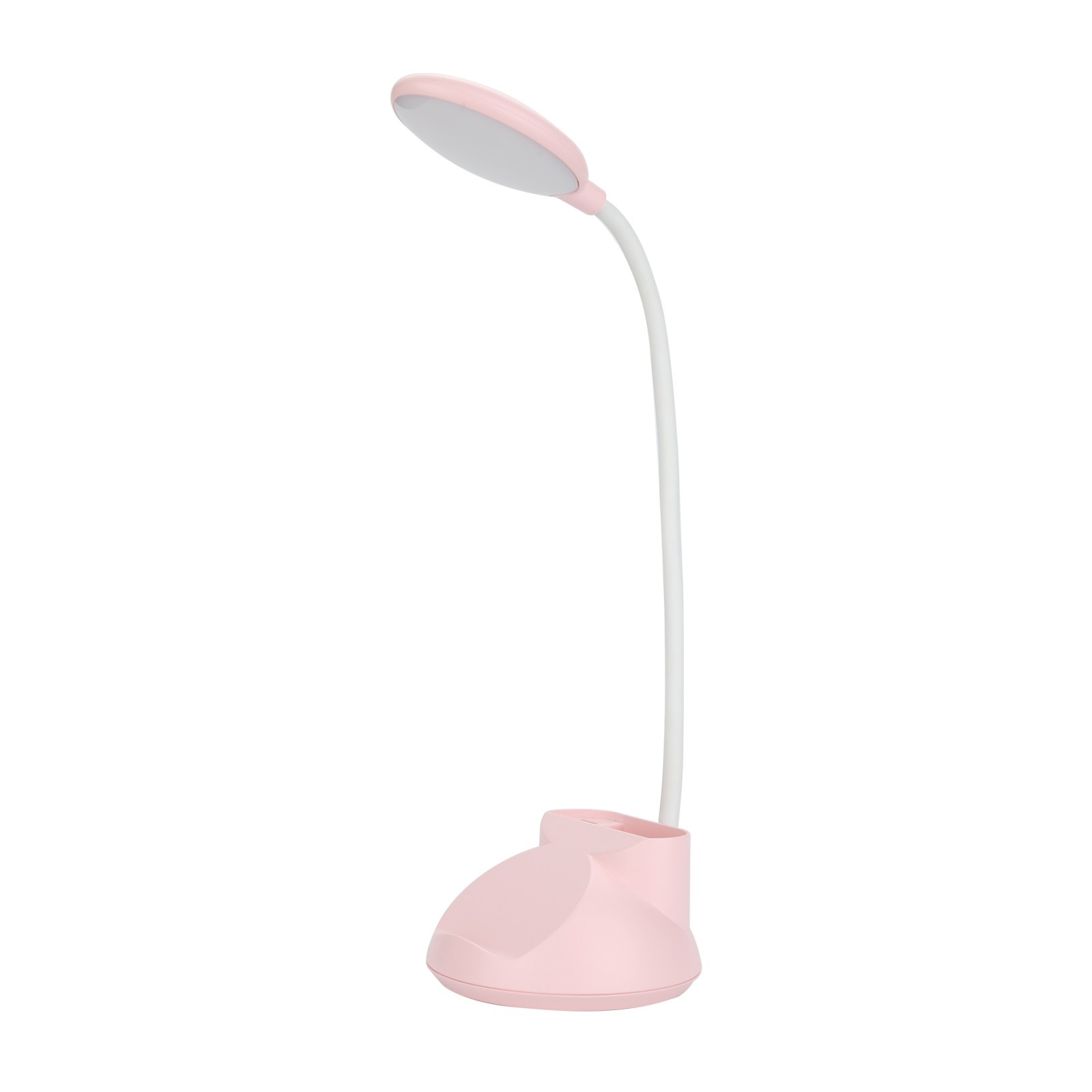 

Desk Lamp Desk Light with 3 Color Modes USB Charging Port Pen Holder and Phone Stand Eye-Caring 360° Flexible Table Lamp for Bedroom Office Study Read - Pink