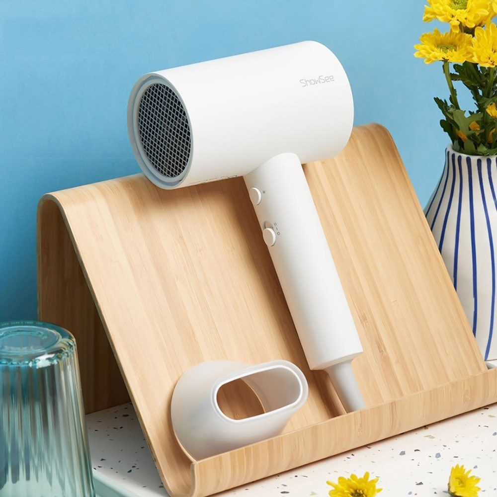 

XIAOMI YOUPIN ShowSee Anion Hair Dryer Negative Ion Hair Quick Drying DC Motor Hair Dryer with 2 Speed Temperature Settings Light Weight Hair Blow Dryer Home Travel 220V