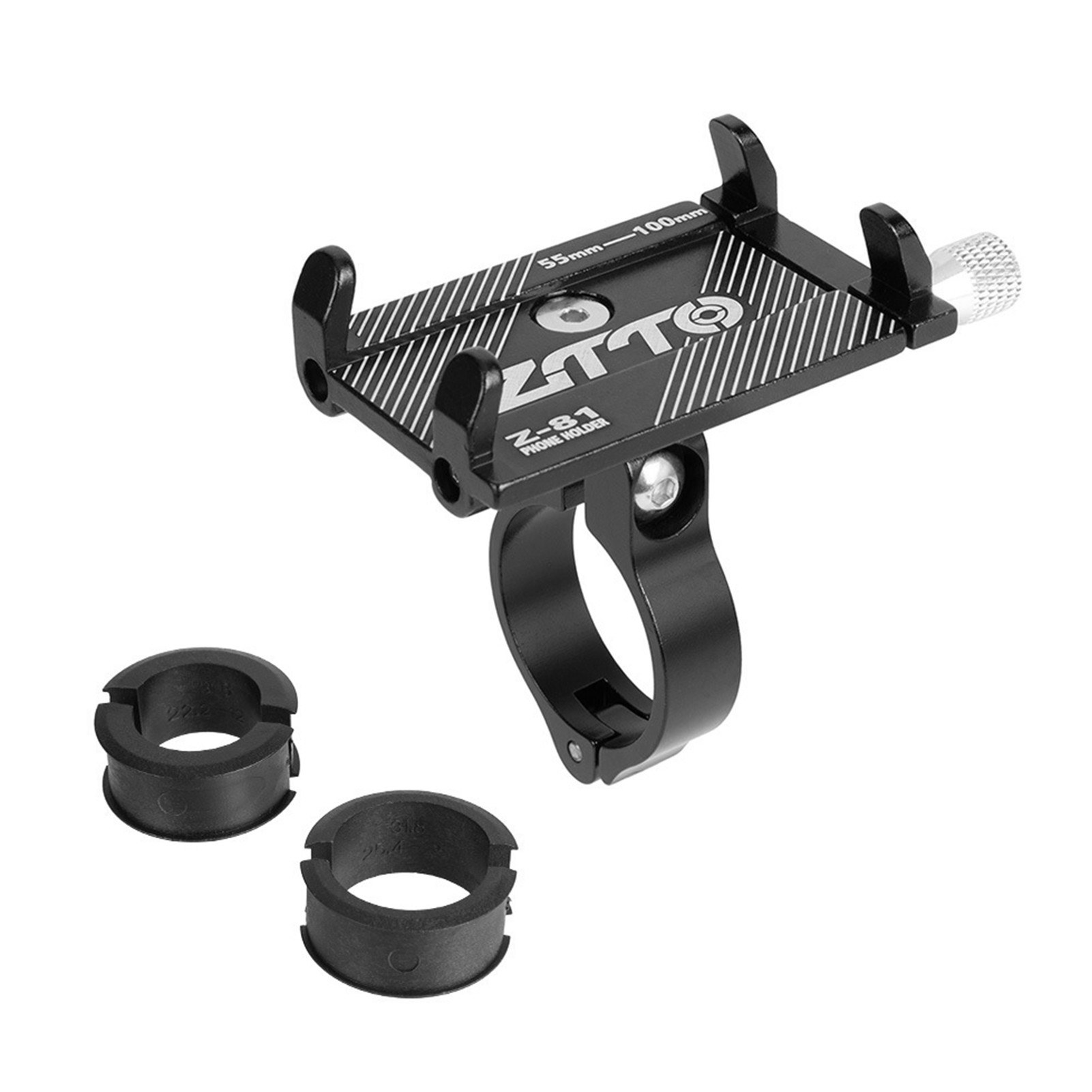

Aluminiumlegierung Radfahren Fahrrad Telefonhalter Motorrad MTB Rennradlenker - Schwarz