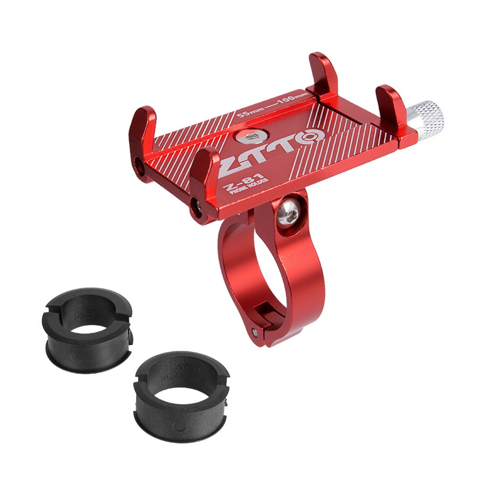 

Aluminiumlegierung Radfahren Fahrrad Telefonhalter Motorrad MTB Rennradlenker - Rot