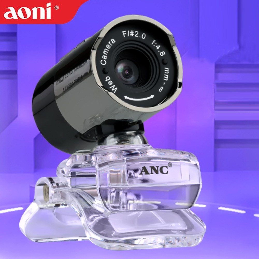 

Aoni High Definition Camera Web Cam Night Vision USB MIC Clip-on