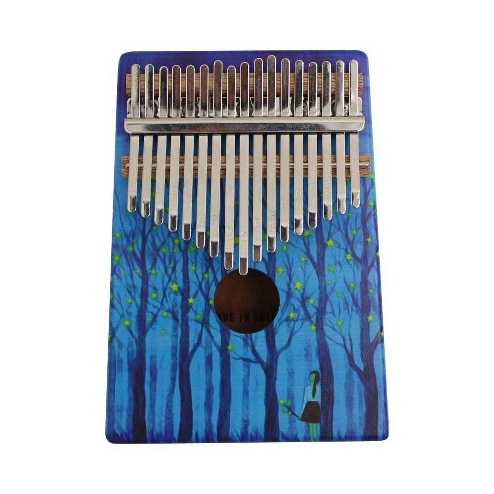 

17-Key Portable Wooden Kalimba Thumb Piano Mbira for Music Lovers Beginners Students - Type 1