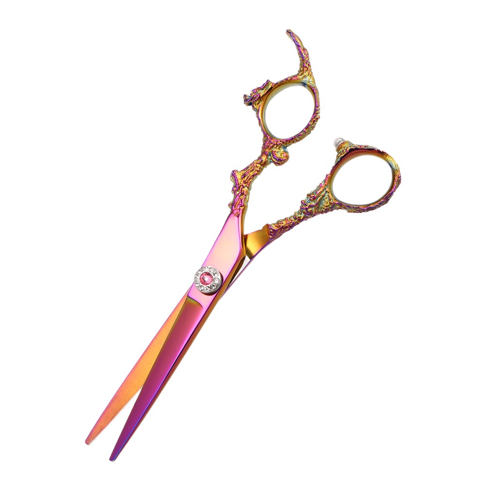 

Professional Hairdressing Scissors Stainless Steel Hair Cutting Shears Colorful Salon Home Use