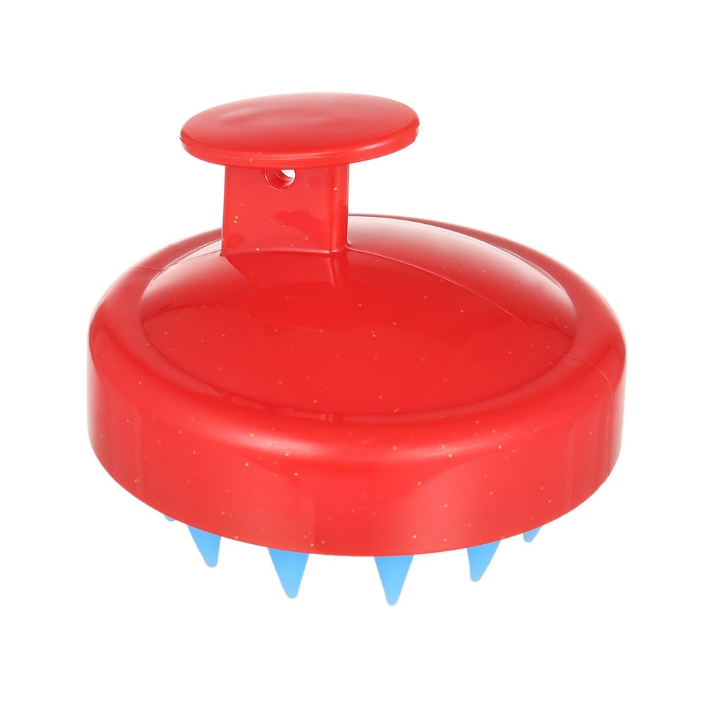 

Мягкая Силиконовая Головная Массажер Scalp Scrubber Comber Hair Scalp Massage Shampoo Щетка - Красный