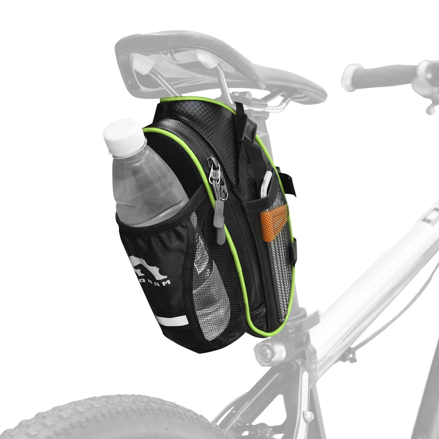 

Ysanam Reflektierendes Design Wasserfestes Radsportsattel-Tasche Für Mountainbike-Straße - Grün