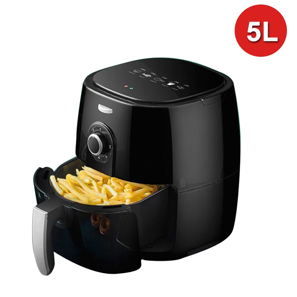 

5.0L Electric Oven Oilless Air Fryer Crisps Chicken Cooker with Non-sticky Inner Tank