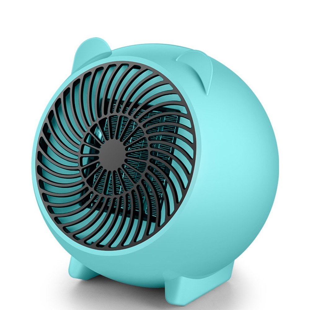 

For Household Office Bedroom Intelligent Portable Small Size Heater - Blue/US Plug