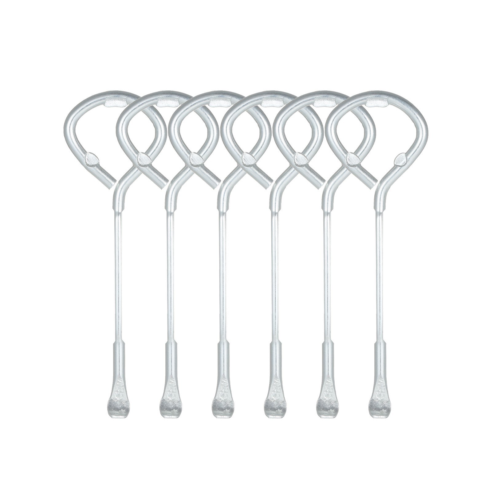 

Heavy-Duty Metal Can Bottle Opener Keychain Shape Manual Tin Cap Bottle Opener Tool - 6Pcs