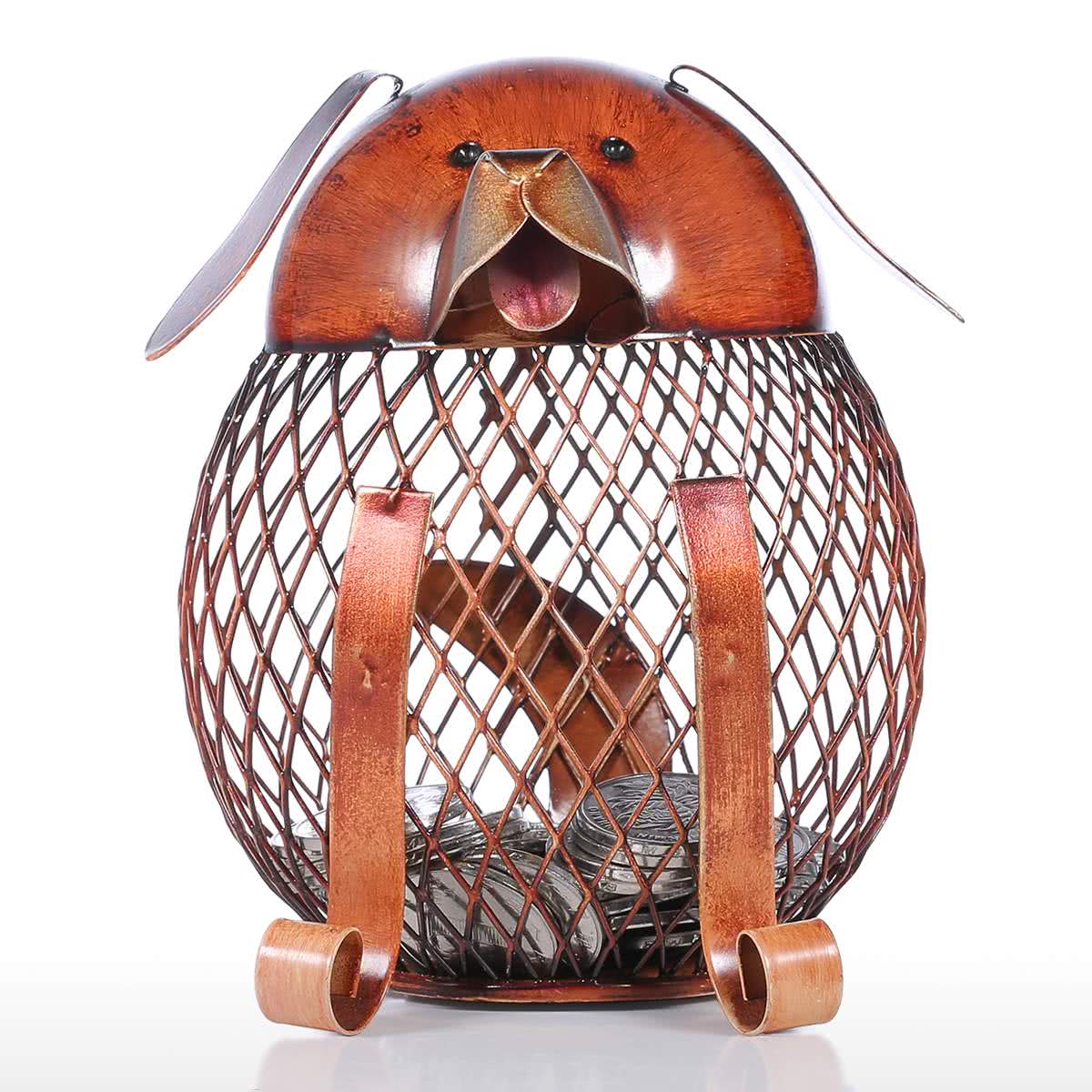 

Cute Puppy Money Bank Iron Handmade Puppy Shape Coin Bank