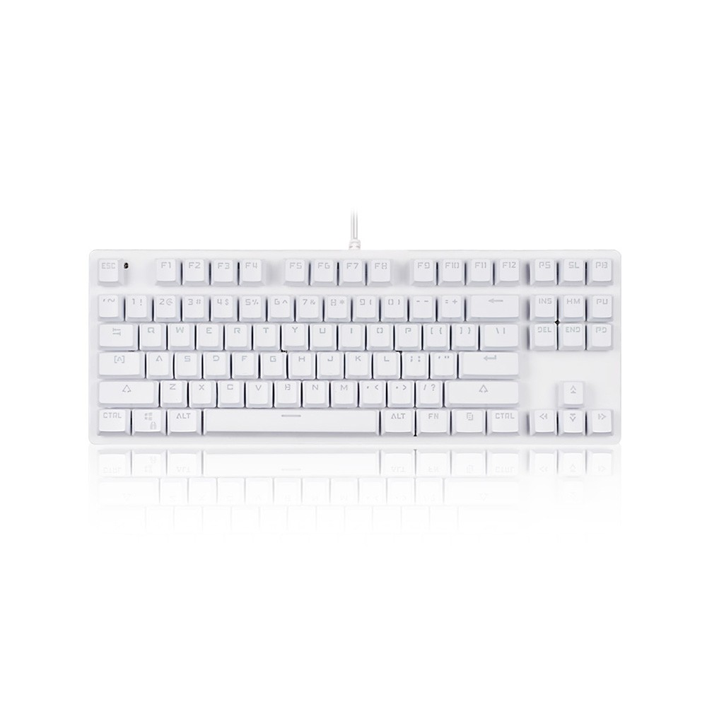 

Hochwertige 87-key Mechanische Tastatur Wired Keyboard RGB Backlit Tastatur - Weiß